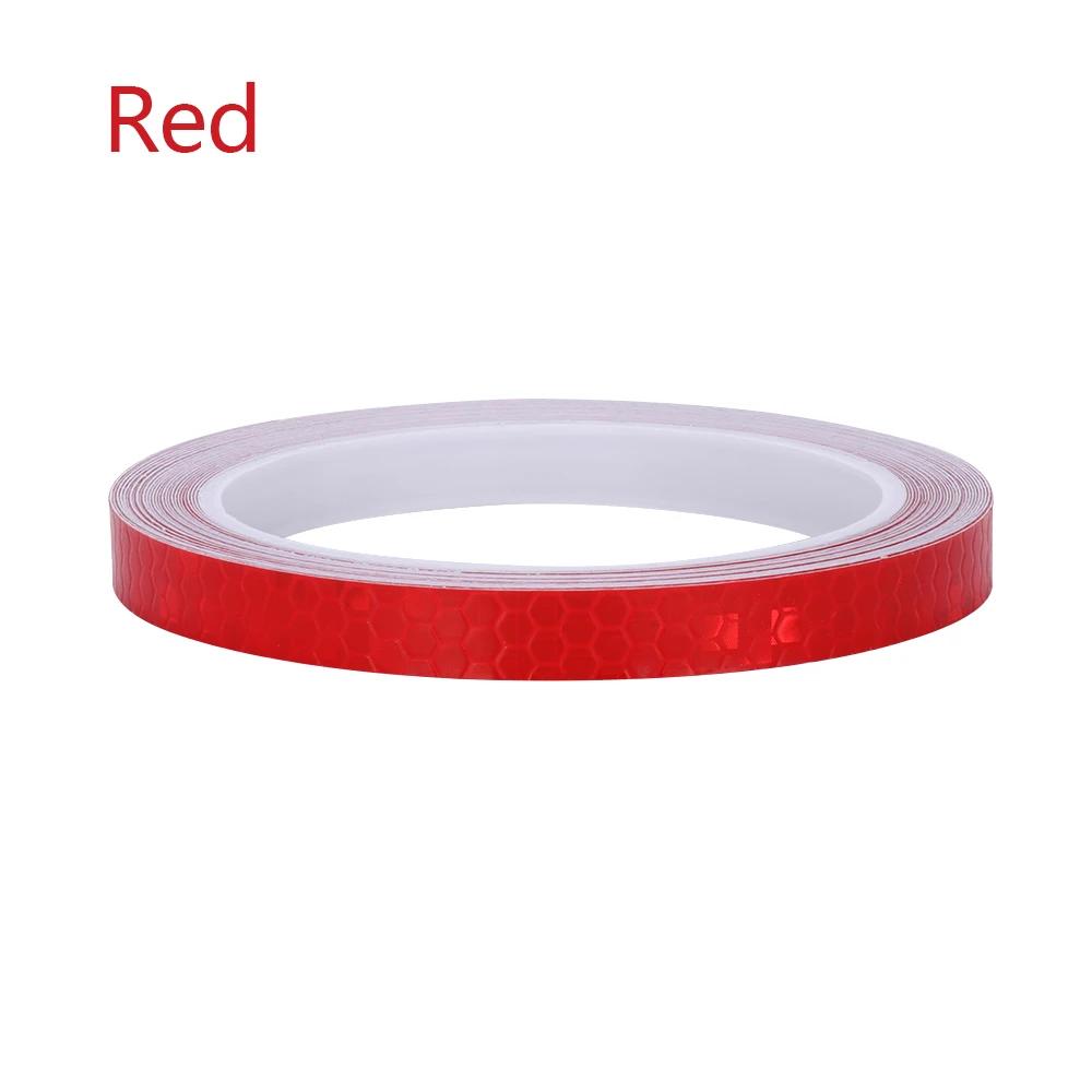 Hot Sale 6 Colors Motorcycle Rim Tape Reflective Wheel Stickers Warning Effect Decals Vinyl Waterproof Bright Car Stickers