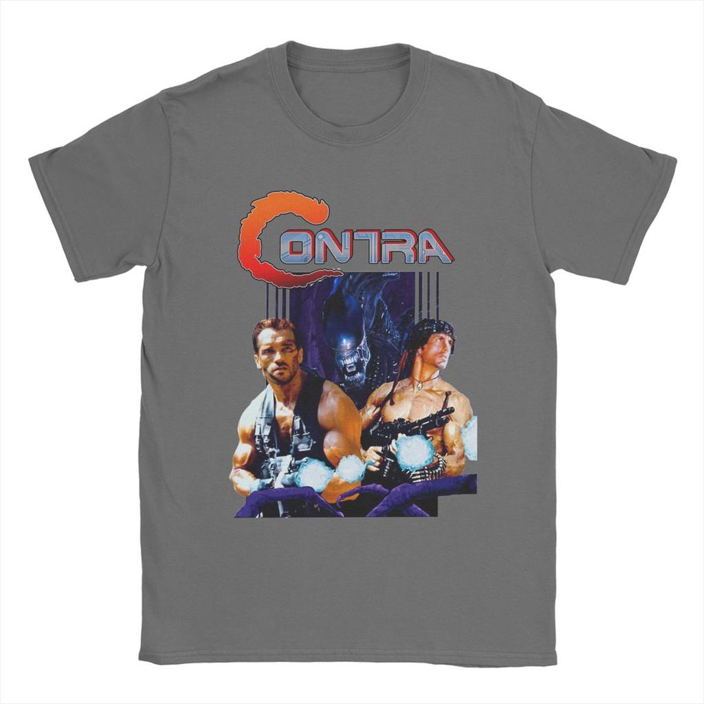 Heren Contra Film T-shirt Game Puur Katoen Kleding Nieuwigheid Korte Mouw Ronde Hals T-shirt Bedrukt T-shirt