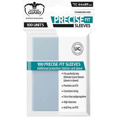 Fundas para cartas de ajuste preciso Ultimate Guard, estándar, transparentes, 100 unidades