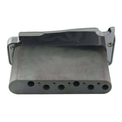Wilkinson WVP-SB 10.8mm Two-Piece Tremolo Bridge Unit with Stainless Steel Saddles and Full Steel Block for Imported/Japanese Strat Guitars, Chrome