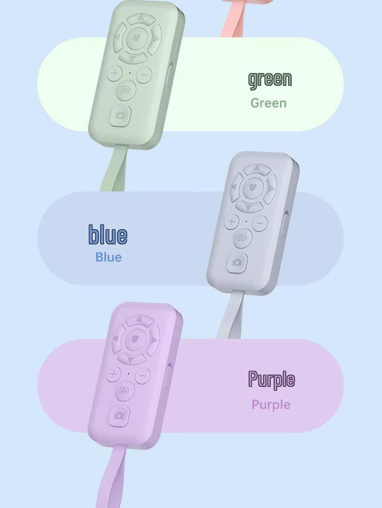 Smart Bluetooth Remote: Multifunctional Zoom, TikTok Controller, Rechargeable Phone Photography & Video Page Turner.