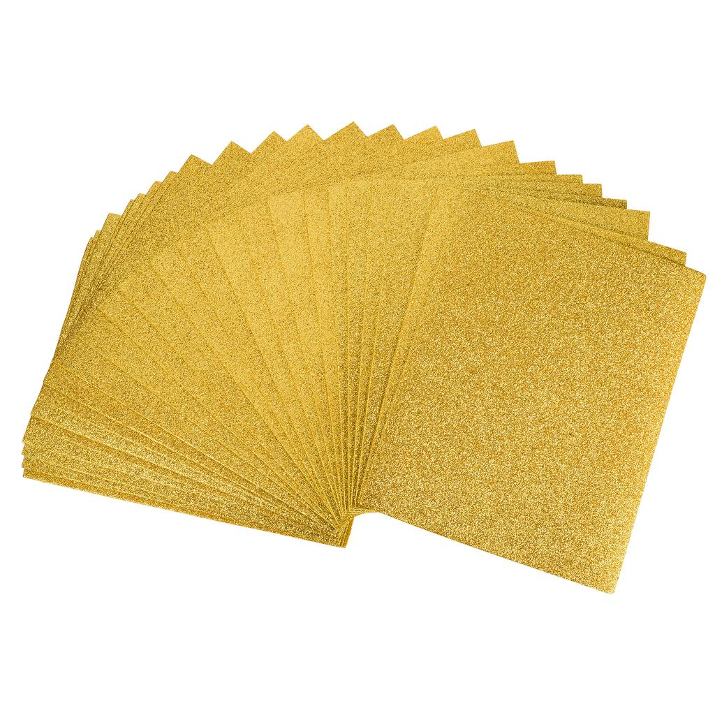 24pcs Glitter EVA Foam Sheets Paper Sheet Sponge Soft Touch Arts Crafts for Crafts DIY Projects 11 x 8 Inch 2mm Thick