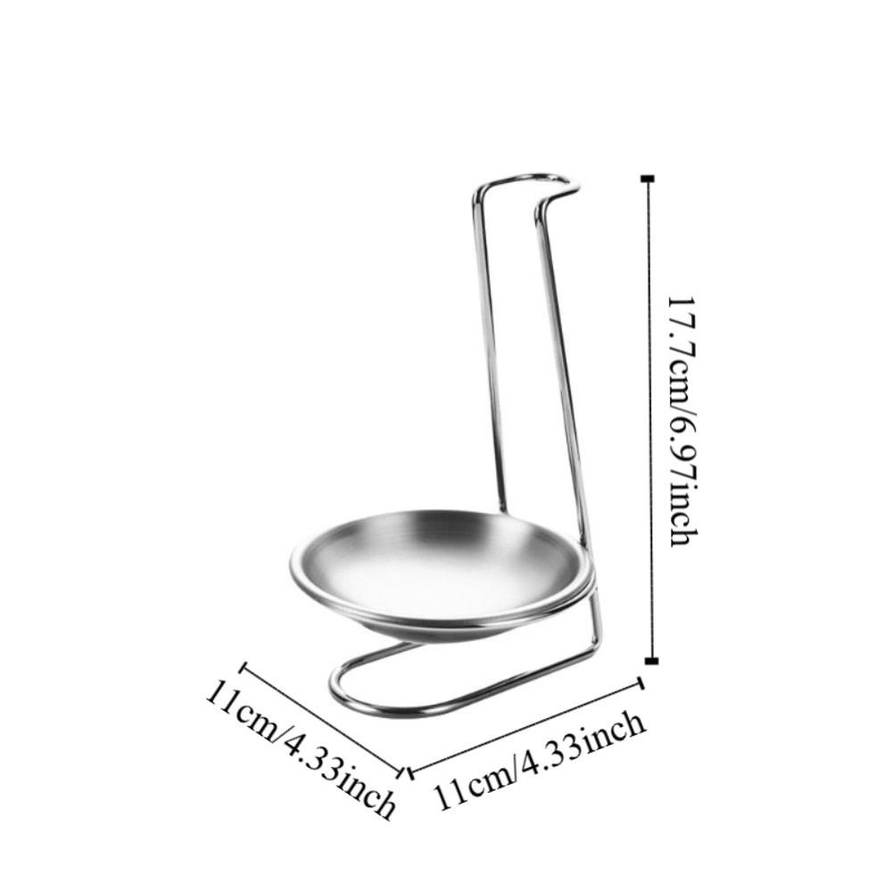 Stainless Steel Vertical Spoon Rest Stable Cooking Utensils Bracket  Restaurant
