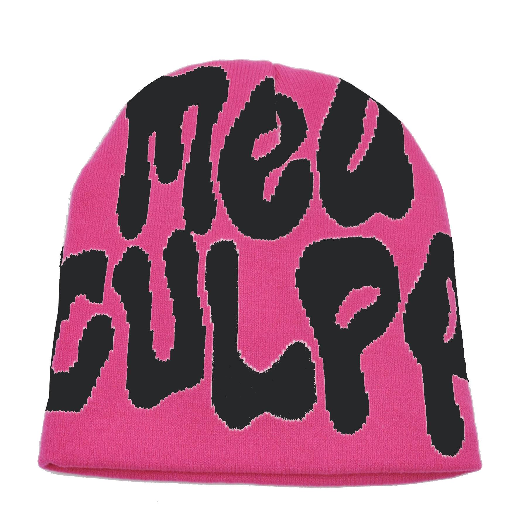 

Горячая модная универсальная осенне-зимняя хип-хоп трендовая вязаная шапка с жаккардовым узором в виде букв average size