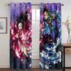 Cartoon Hot Blood Anime Print Curtains, Suitable For Boys And Girls Bedrooms, Office Kitchens, Living Room Decoration Curtains