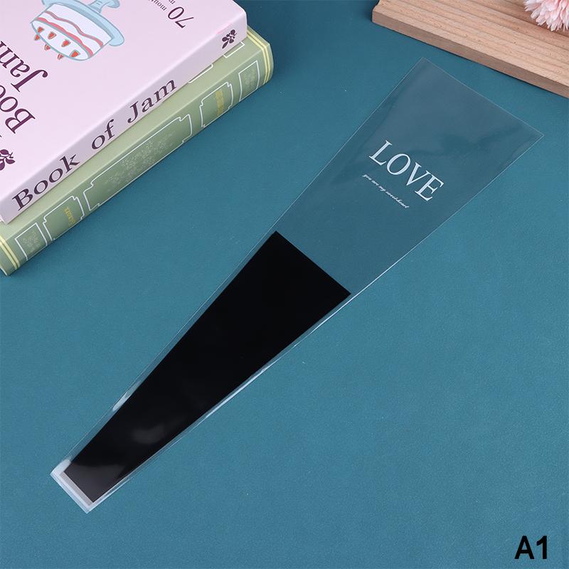 

48/50Pcs Transparent Single Rose Flower Packaging Bag Gift Wrapping Paper Wedding Floral Package Valentine s Day Party Decor