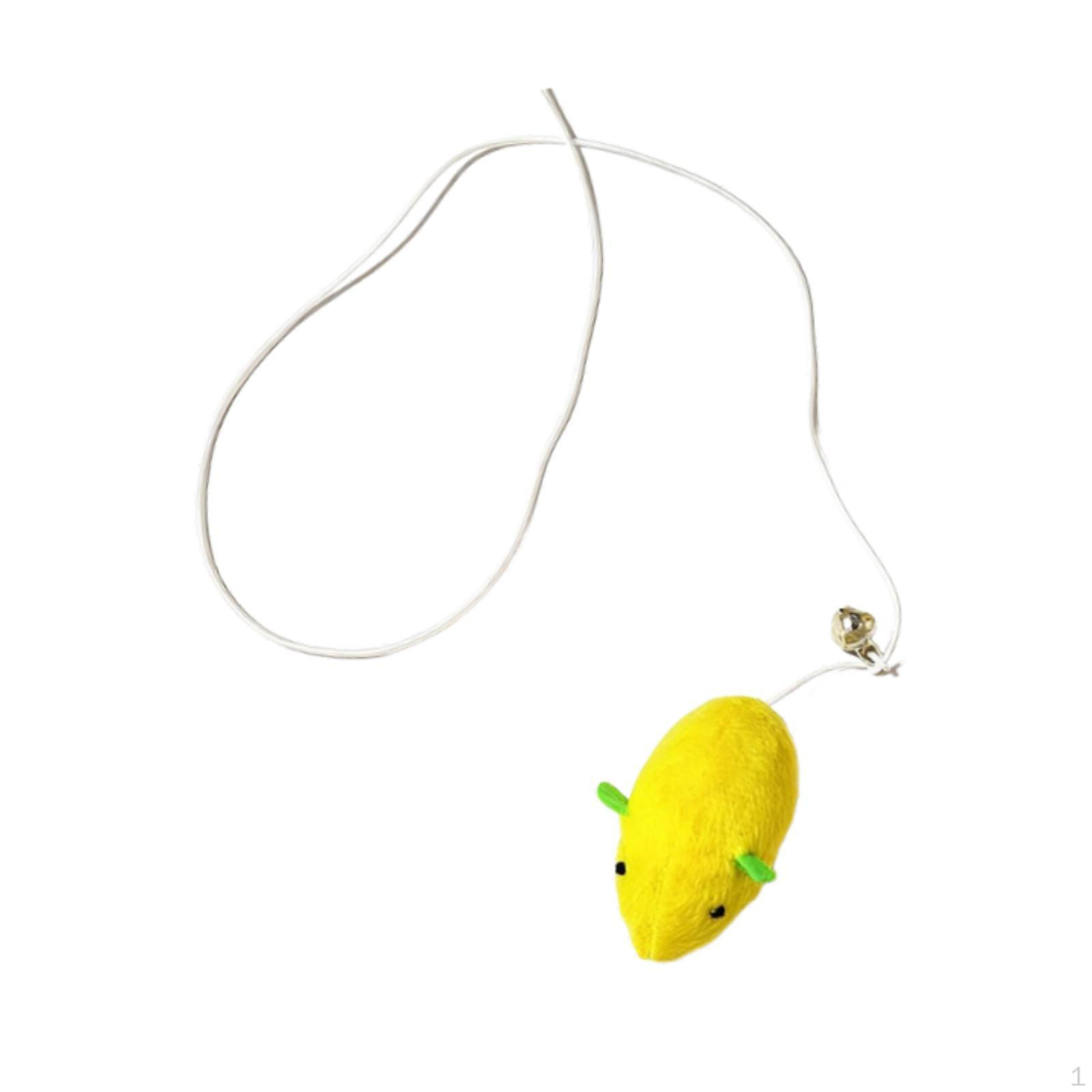 Elastic Rope Cat Mice Toy Interactive Playing with Bell Pet Supplies,Lightweight,Portable,Catnip