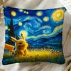 Pillow Cover P-Pika Q-Chu Room Decorating Items Decorative Cushions For Sofas Interior Decoration Personalized Gifts Covers Sofa