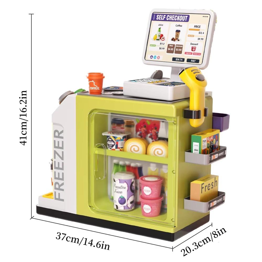 Water Outlet Simulation Coffee Machine Toy Mini Supermarket Shopping Platform Toy  Children's Play