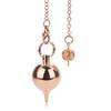 Cone 100% Copper Brass Metal Pendant Pendulum for Divination Dowsing Reiki Healing Egyptian Isis Pendulos Professional A001