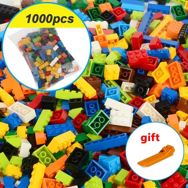 Brick City DIY Creative Building Blocks Bulk Model Character Educational Children's Toy Compatible 1000 Pieces