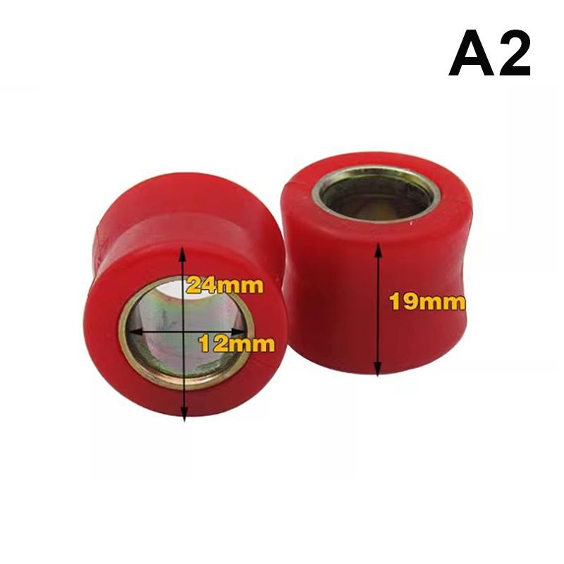 4Pcs 10/12Mm Motorcycle Front/Rear Shock Absorber Rubber Buffer Rubber Red Shock Absorber Bumper Block Sleeve Cushion Rubber