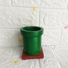 Round Resin Pen Holder - Cute Student Desk Organizer