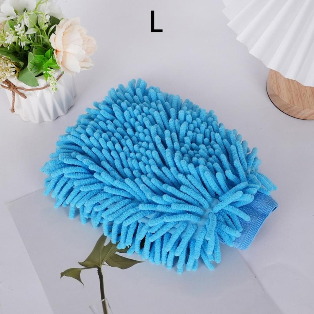 Car Wash Gloves Double Sided Thickening Car Cosmetic Care Car Cleaning Tool Chenille Sponge Gloves