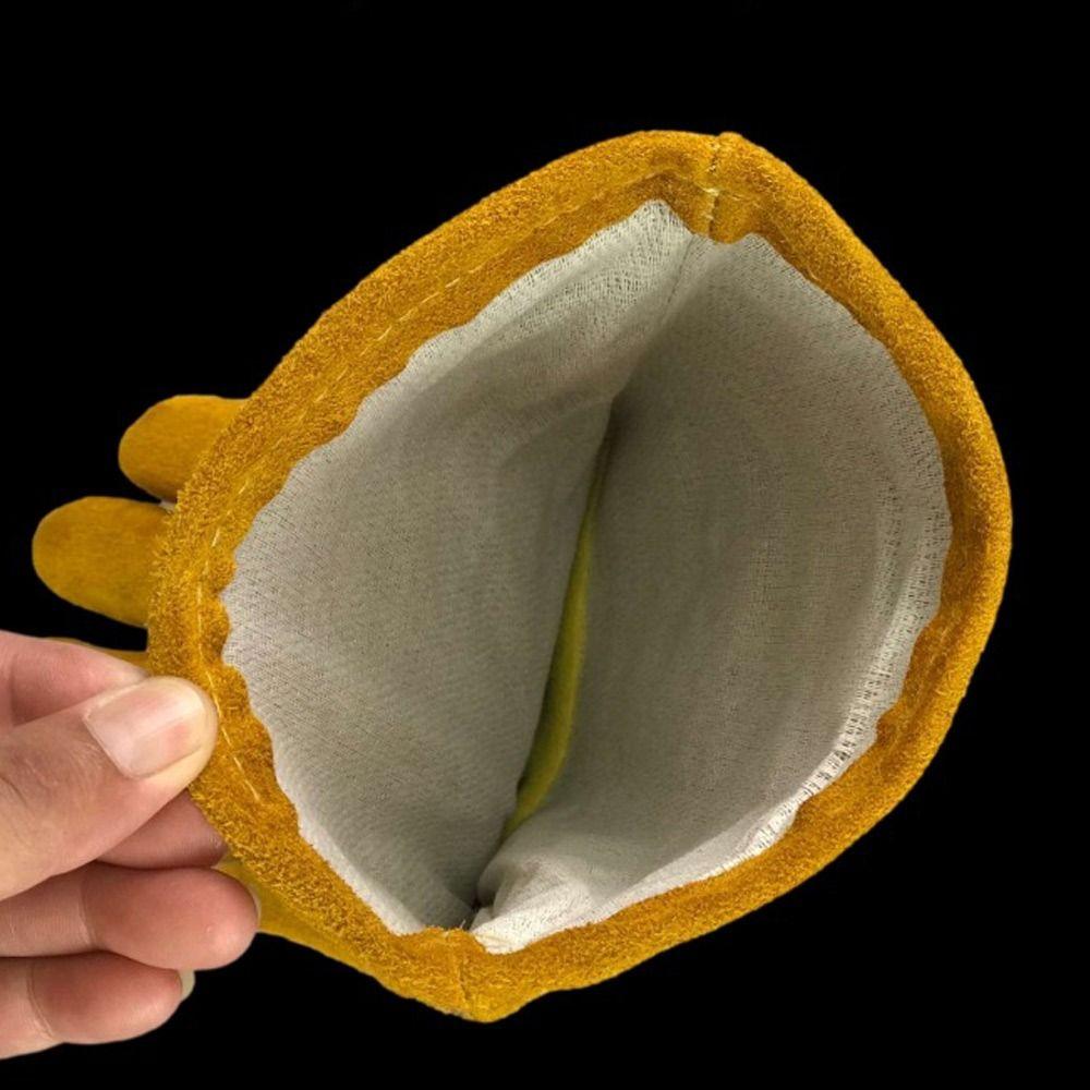 Mănuși de lucru din piele cu izolație termică, mănuși de protecție a muncii, mănuși de lucru durabile pentru sudori