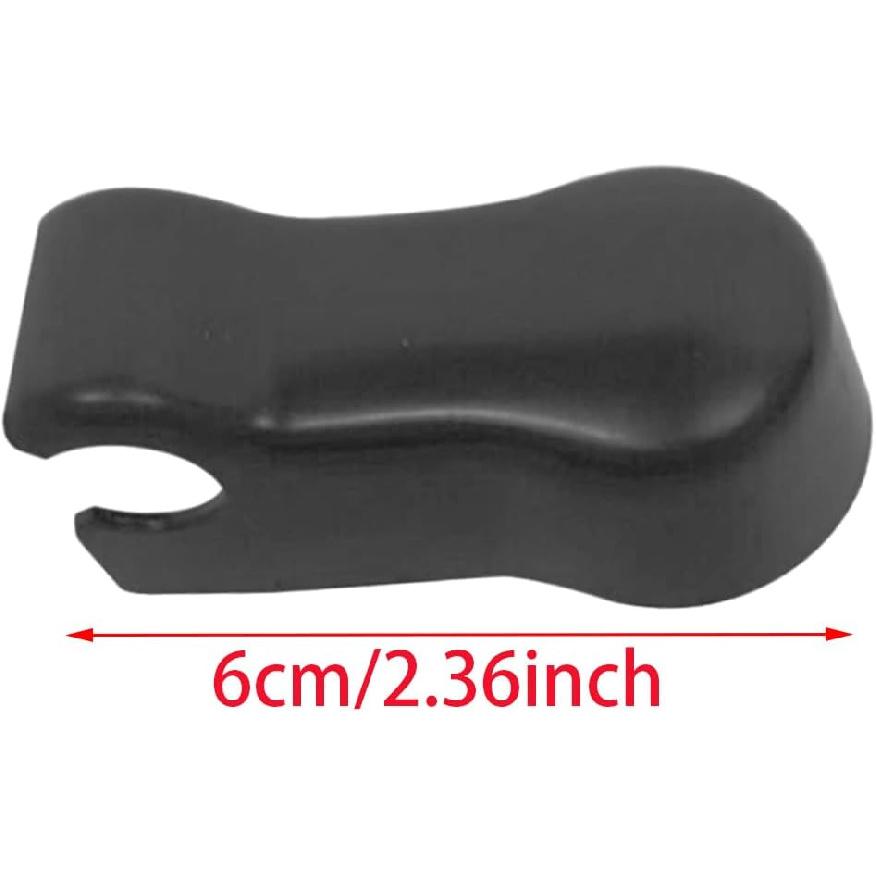 2 st Vindrutetorkararmsskydd för Land Rover Defender 2002-2016 LR058466 6 cm/2,36 tum Svart PBT-material Bildelar