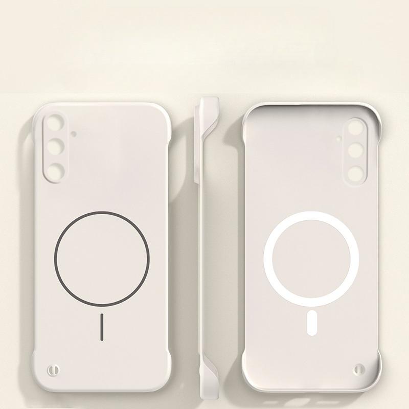 Ultra dünne rahmenlose magnetische Hülle für Samsung A56 A16 A55 A35 A15 A05 A54 A34 A24 A14 A52 A32 Magsafe Hart-PC Mattes Cover-Gehäuse