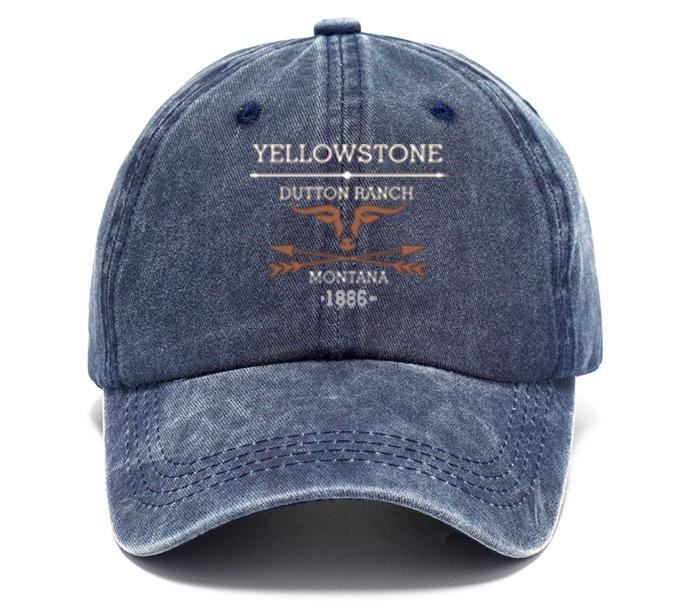 FOCUS Print Cap Washed Cotton Adjustable Classic Style Baseball Cap, Sports Duckbill Hat for Men and Women