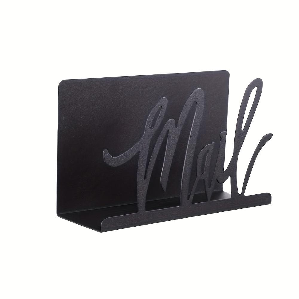 Desktop Letter Holder Metal Mail Letter Holder Letter Sorter Envelope Holder for Home Office School Bill Filling Paper Document