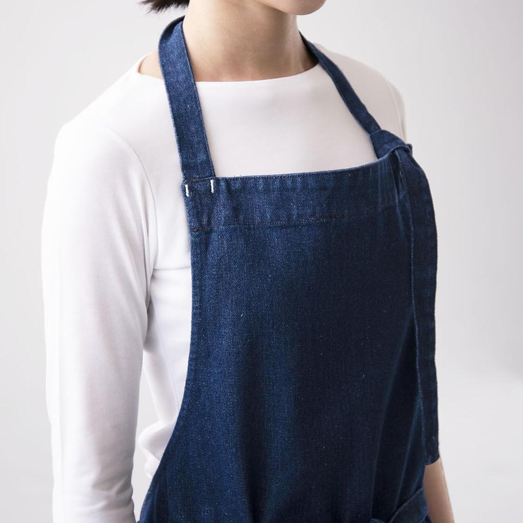 Seven Uniform QT7378-1 Chest Apron, Indigo, Free Size