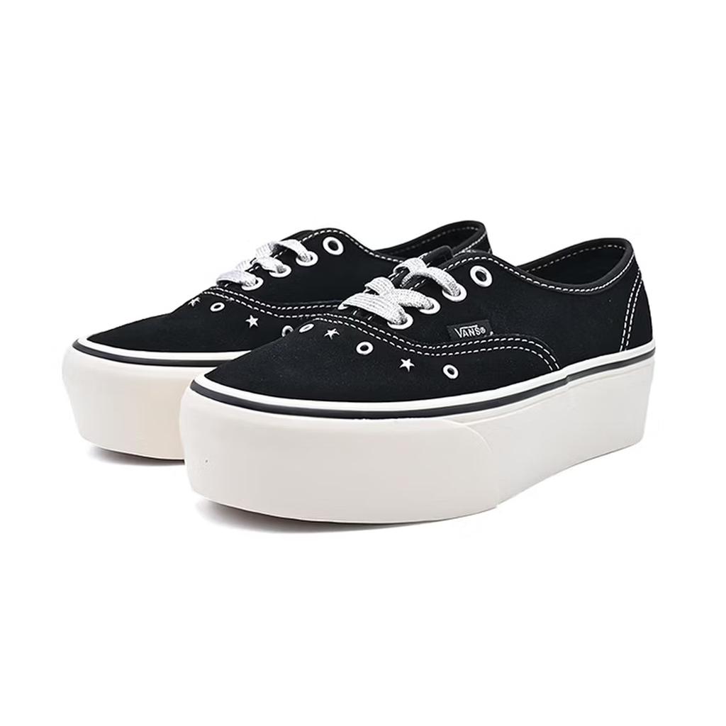 Vans Chaussures de Skate Authentiques Plateforme Coupe Confortable Basse Unisex Baskets Noir VN000CN0BLA