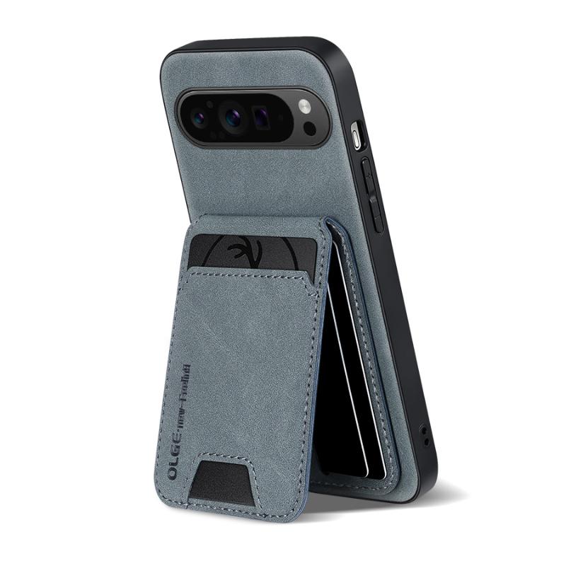 New Soft TPU Solid Color Leather Wallet Card Slot Bracket Shockproof Phone Case For Google Pixel 9 8 7 Pro XL 9A 8A 7A Back Case