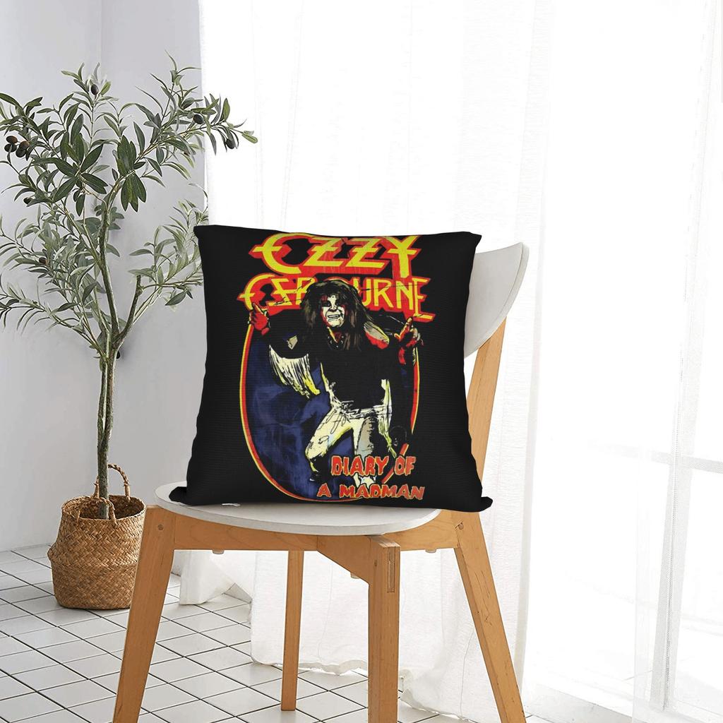 Pillow Case Ozzy Osbourne  Custom  Pillow Cover For Living Room Bed Chair Retro Trendy Pillowcases