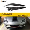 Real Carbon Fiber Headlight Eyebrows Cover for Mazda RX8 2004 - 2007 RX-8 Fiber Glass Matt Black Primer Front Lamp Eyelids