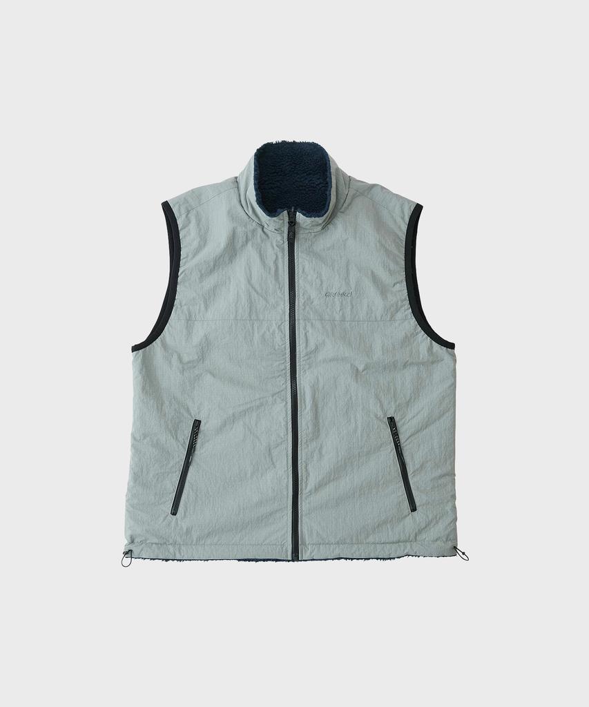 Gramicci Reversible Sherpa Vest Navy / Grey