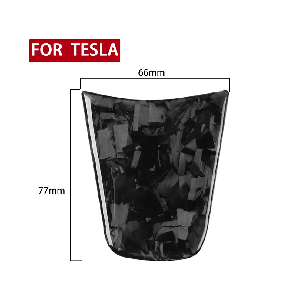For Tesla Model 3 Y 2017-2025 Car Steering Wheel Panel Cover Trim Stickers Frame ABS Carbon Fiber Modification Accessories