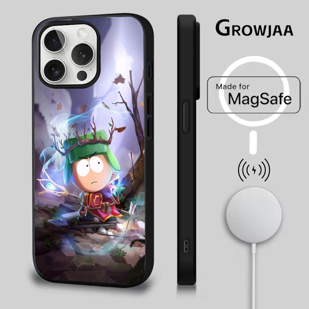 

Мультяшний кумедний чохол для телефону South Park Для iPhone 16e,16,15,14,13,12,11,Plus,Pro,Max,Mini Магнітна бездротова зарядка Magsafe iPhone16plus