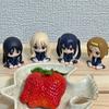   K-On Machibouke Series Mio Akiyama Azusa Nakano Cute Kneeling Pose Desktop Decor Anime Fans Collectible Gift