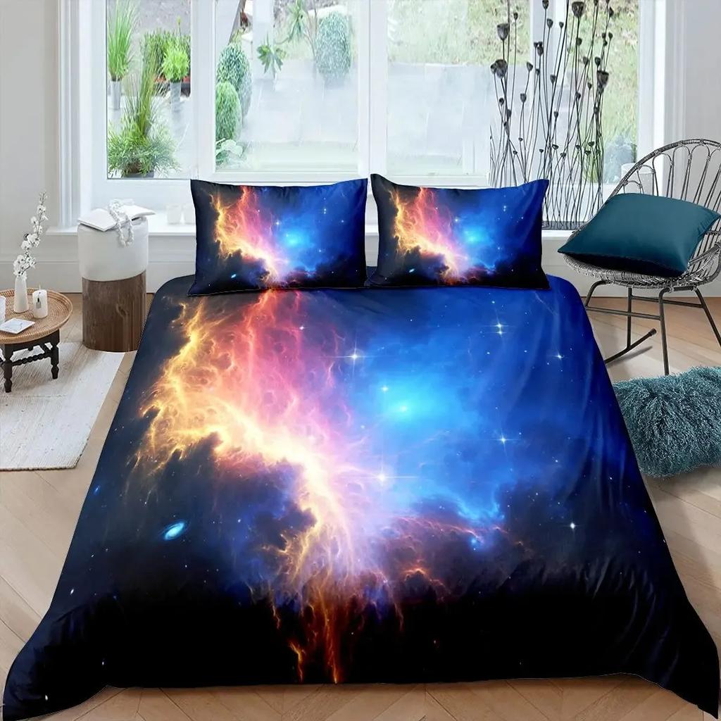 Robot Duvet Cover Set, 3D Modern Science Fiction Cool Robot Bedding Sets Full Size Futuristic Machine Comforter Cover Set