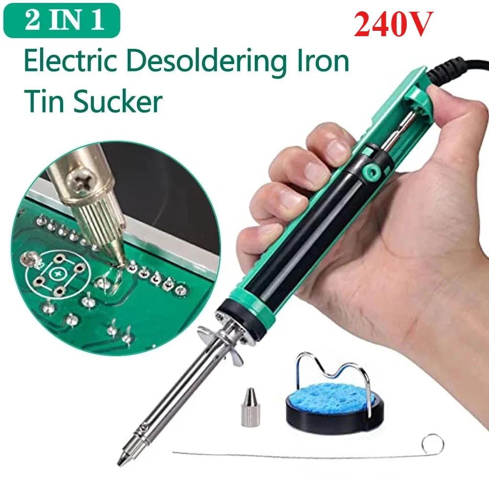 30W 929D-V Electric Vacuum Desoldering Iron Suction Pump Gun Tool Set for Soldering Repair, 110V 220V Soldering RepairTool