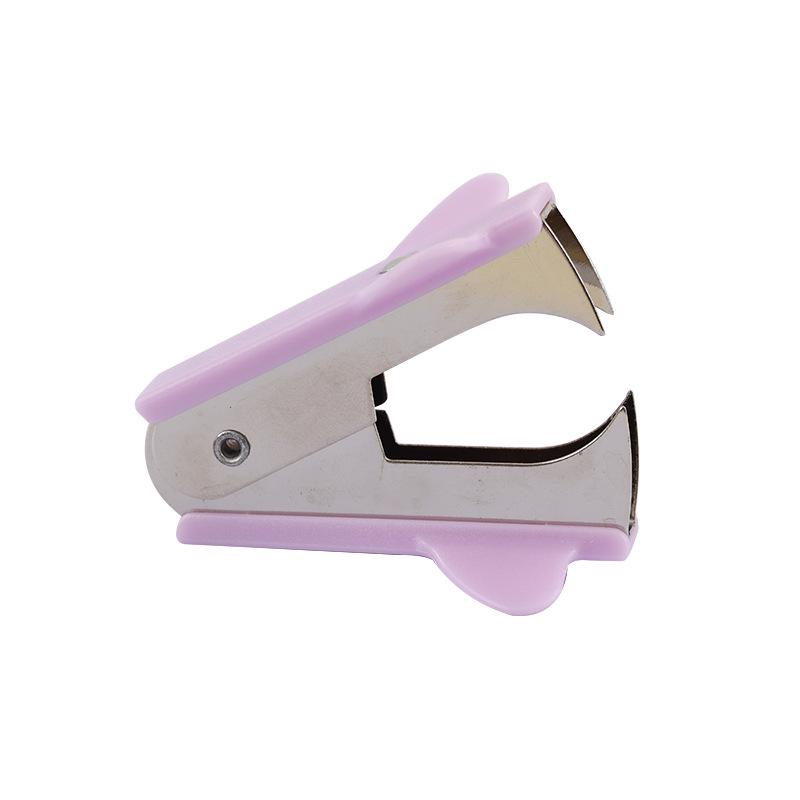 Portable Macaron Color Mini Staple Remover for Office and Home Use
