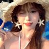 Exaggerated Starfish Stud Earrings Bohemian Star Pendant Earrings Starfish Beach Earring Vacation