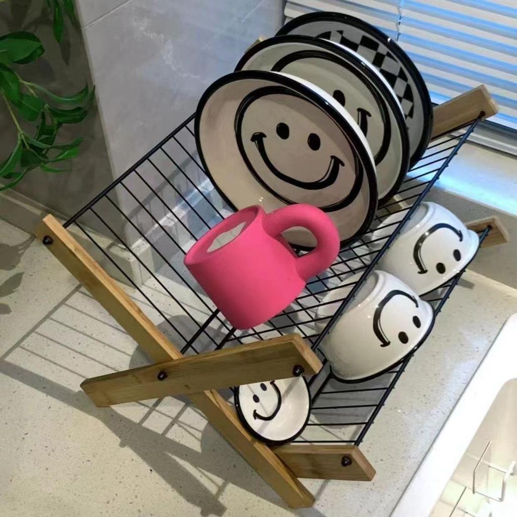 X-shaped Foldable Bowl and Dish Storage Rack, Bowl Rack, Drain Rack, Countertop, Multifunctional Kitchen Storage Rack