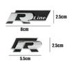 AABIN1 Car Styling Front Grille Badge Decoration Rline Metal Emblem For Volkswagen VW Golf 4 5 6 7 8 Passat T5 B5 b6 b8 MK6 MK7 Tiguan