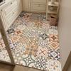 Rug for Kitchen Pvc Waterproof Leather Carpet Large Size Floor Mat Non-slip Oil-proof Home Decoration Rugs Alfombras De Cocina