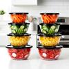 Glass Bowls With Lids 750 Ml / 1 L / 1.5 L / 2 L 8 Pcs.