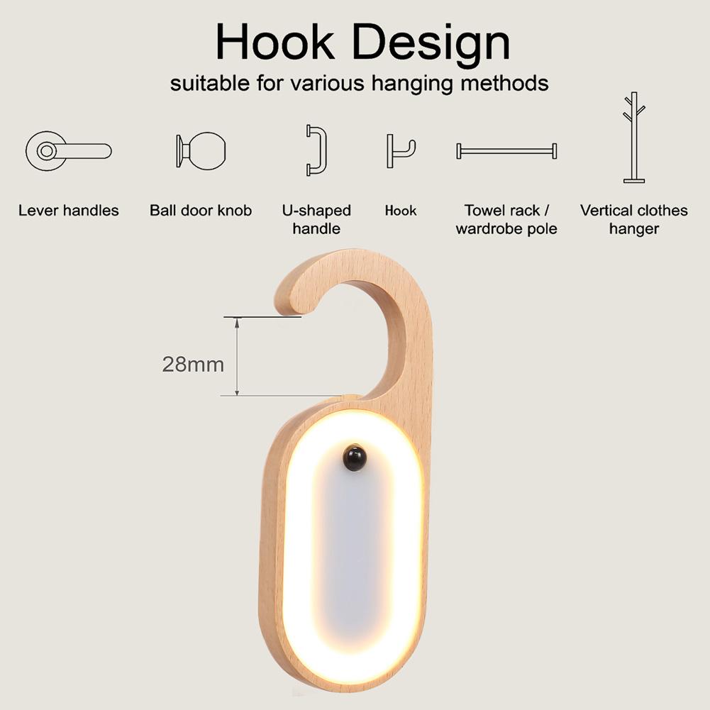 1pcs DC5V 1A Multifunctional USB Rechargeable Message Sensor Light LED Lamp LED Light U-shaped Handle DIY Gift