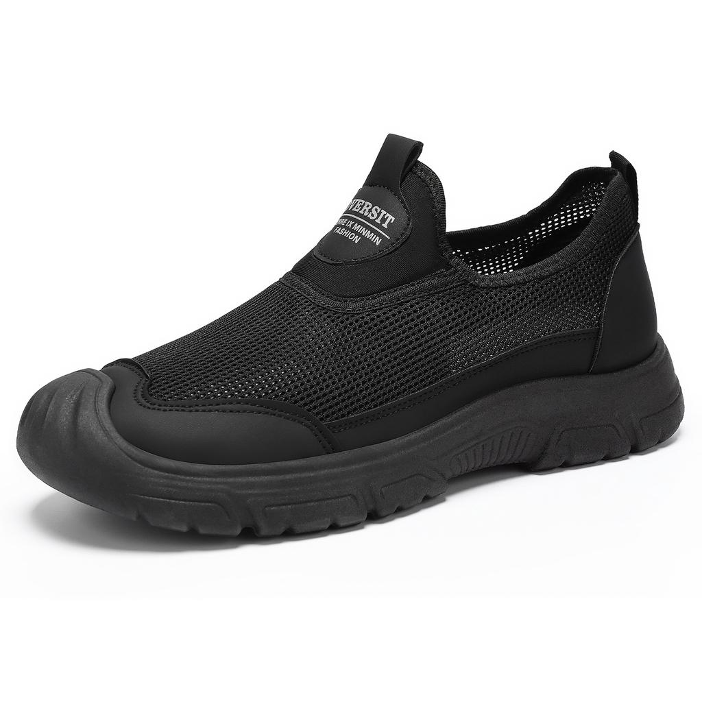 Men's shoes summer mesh breathable one-pedal casual shoes lightweight soft-soled sports shoes comfortable versatile lazy shoes