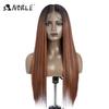 Noble Synthetic Lace Front Wig 30Inch 13X7 Straight Lace Wig Blonde Ombre Glueless Wigs For Women Cosplay Lace Wig Synthetic