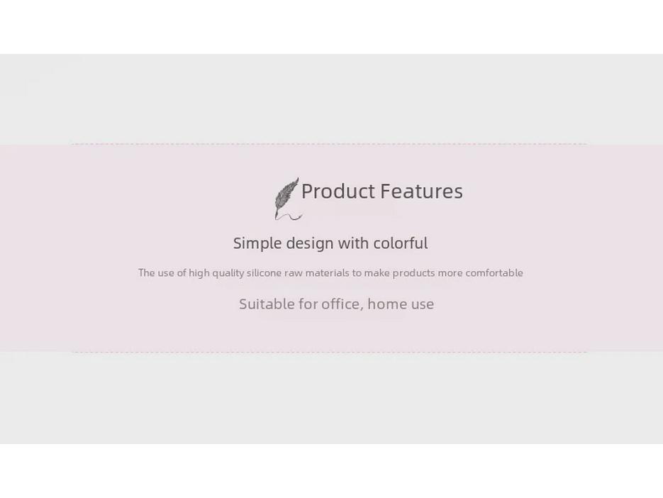 Macaronfarbenes Memory-Foam-Tastatur- und Maus-Handgelenkauflagen-Set, Schlichter Ins-Stil