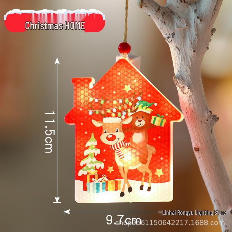 Colorful LED Christmas Tree Lights and Snowflake Ornaments with Star String