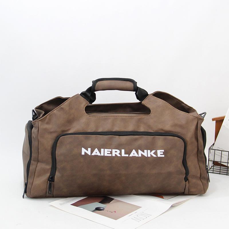 Multifunctional Travel Bag with Independent Shoe Compartment, Dry/Wet Separation, and Shoulder/Messenger Strap