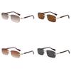 Vintage Frameless Mens Fashion Sunglasses With Uv400 Protection For Outdoor Activities