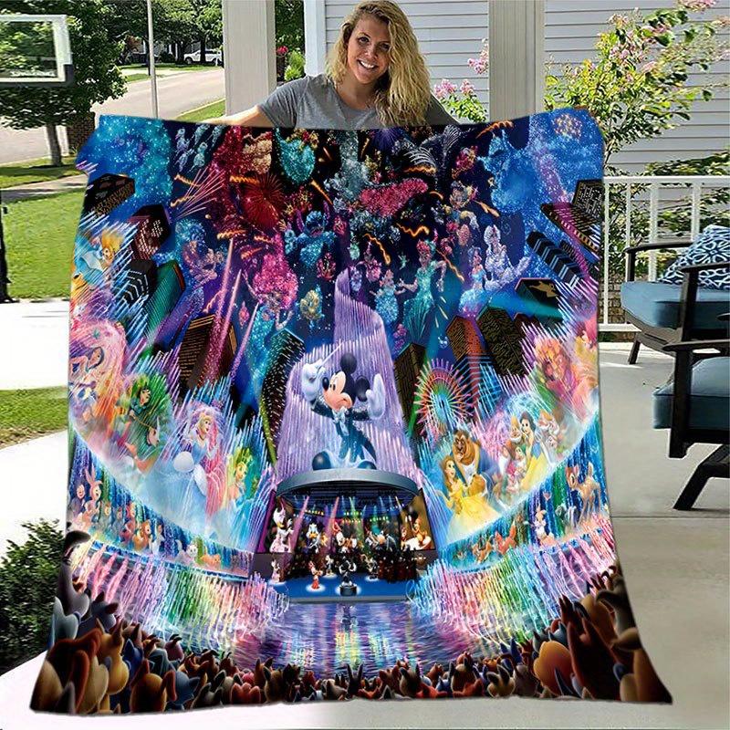 Mickey and Minnie Cartoon Blanket: Adorable, Warm, and Perfect for Home Decoration Living Room, Travel, and All Seasons