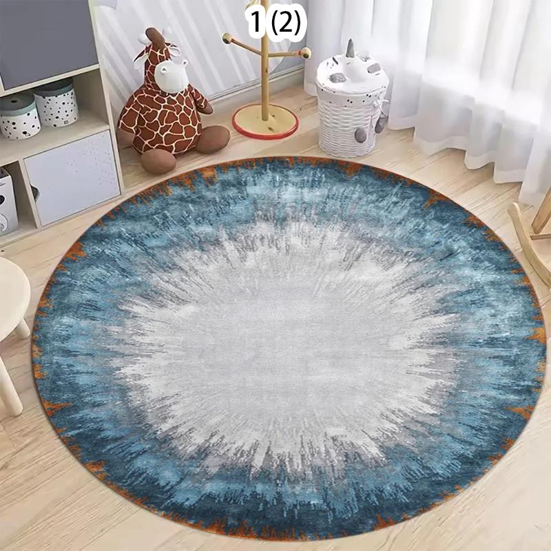 

Простые Ковры Диван Нескользящие Круглые Коврики Стул Легко чистящиеся Столы Напольный Коврик Домашний Декор Детский Коврик для Игр Гостиная Спальня Ковер 80cm x 80cm