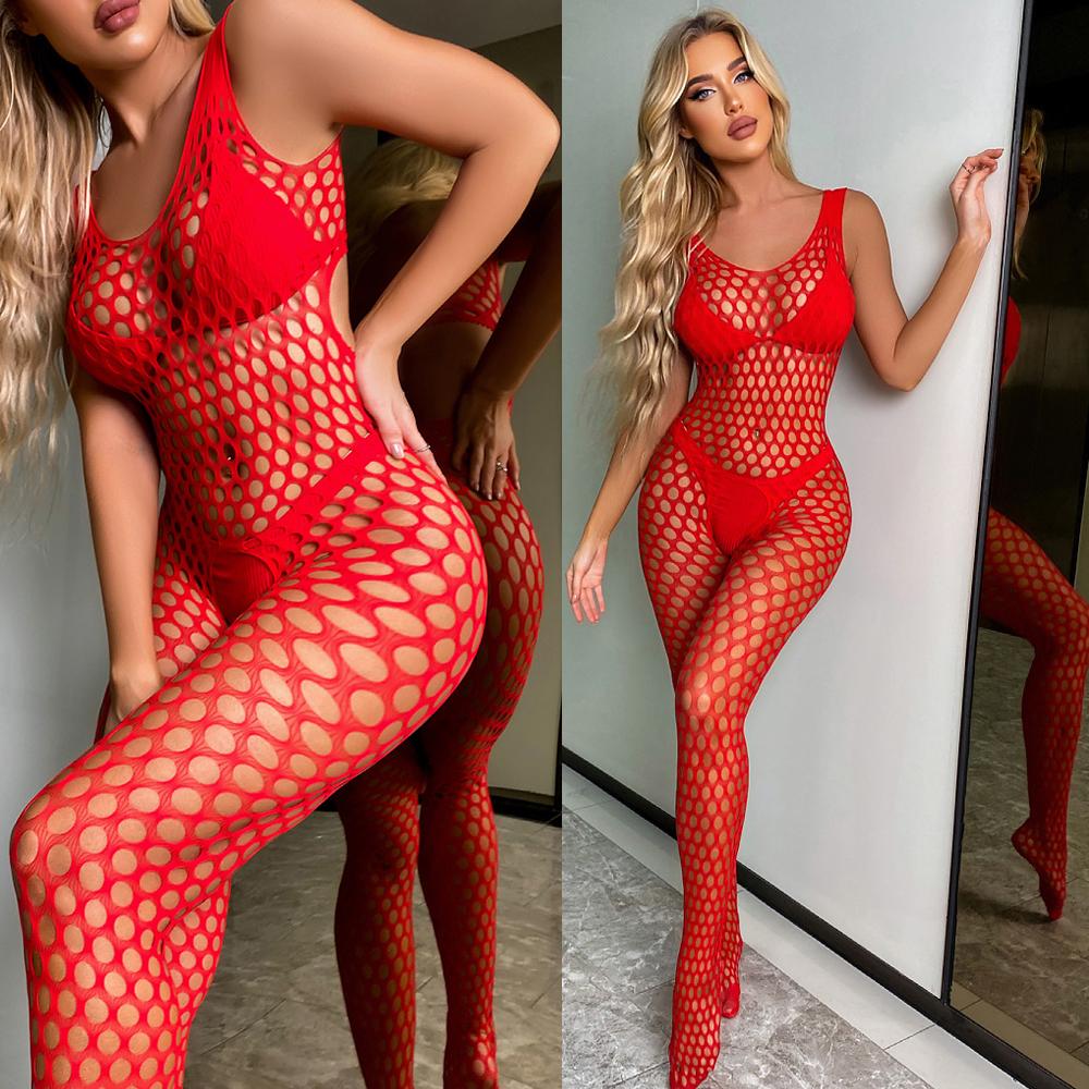 Sexy women's underwear Women's one-piece trousers One piece open bra panty free silk stockings one-piece Teddy underwear set